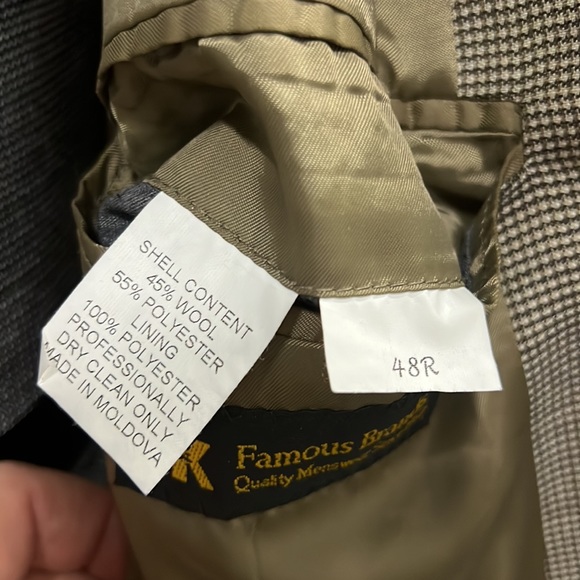 Kilburne & Finch Fine Clothiers Mens Blazer/suit coat 48 R - Picture 3 of 9